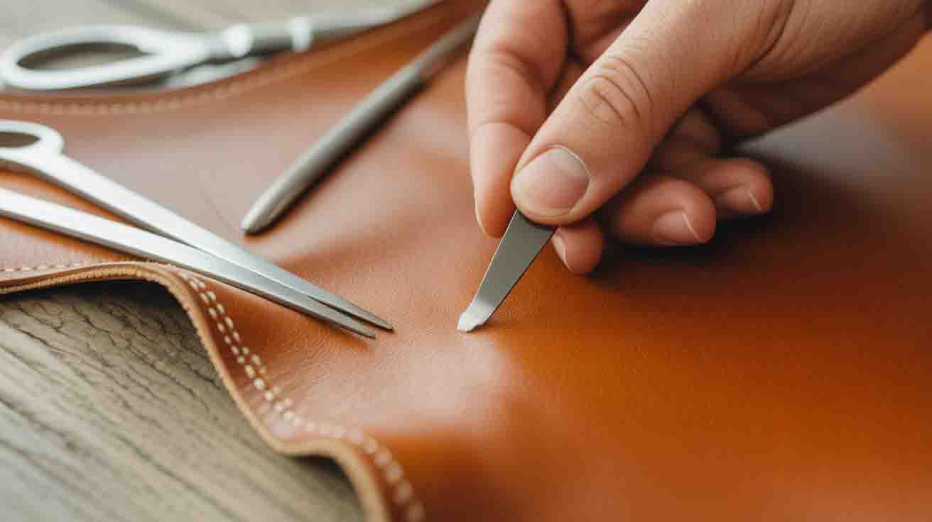 Réparer une déchirure sur la sellerie cuir
